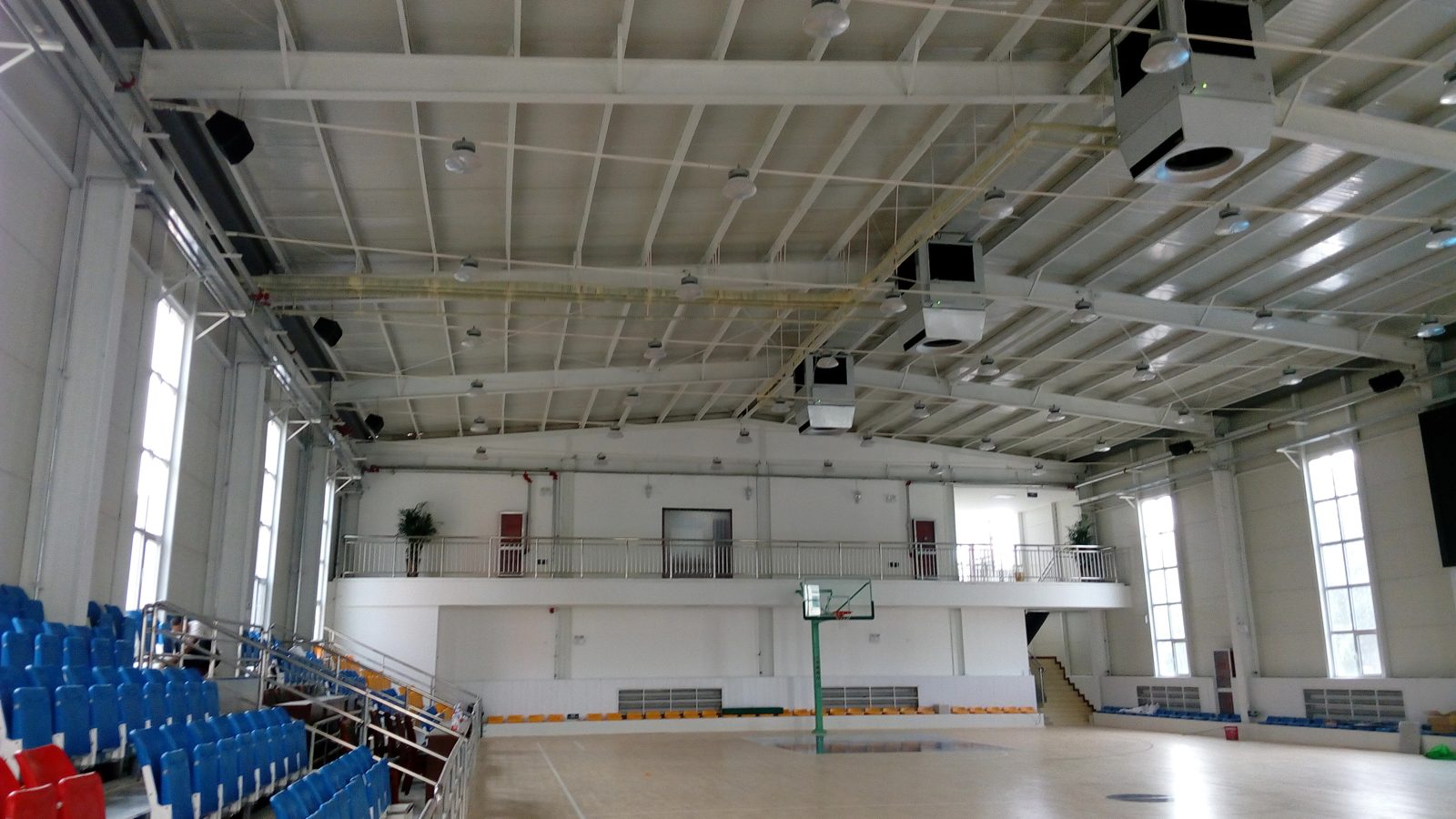heating a high-ceilinged basketball hall — Mycond OXA