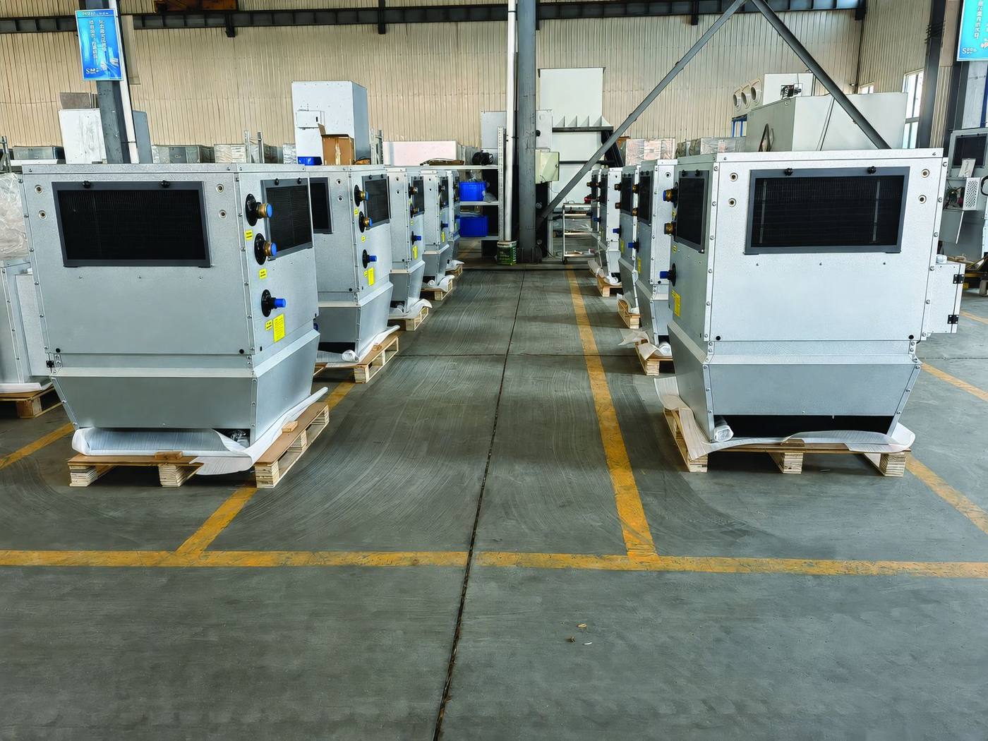 Manufacturing of Mycond OXA units — finished equipment at a partner plant